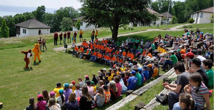 Les participants dans l'arène