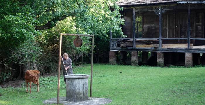 Ein Landwirtschaftsbetrieb in der Natur