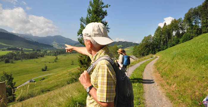 Ausblick auf das Naturschutzgebiet Rothenthurm