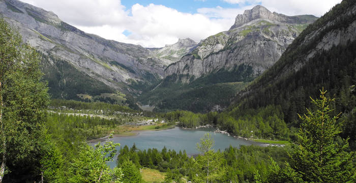 Vue sur le lac depuis le sud-ouest.