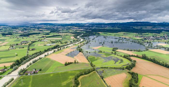 Bei Hochwasser funktionieren grosse Auen als gewaltige Wasser- und Sedimentrückhaltebecken