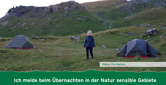 Ich meide beim Übernachten in der Natur sensible Gebiete wie die obere Waldgrenze, Feuchtgebiete, Moore und Auen.