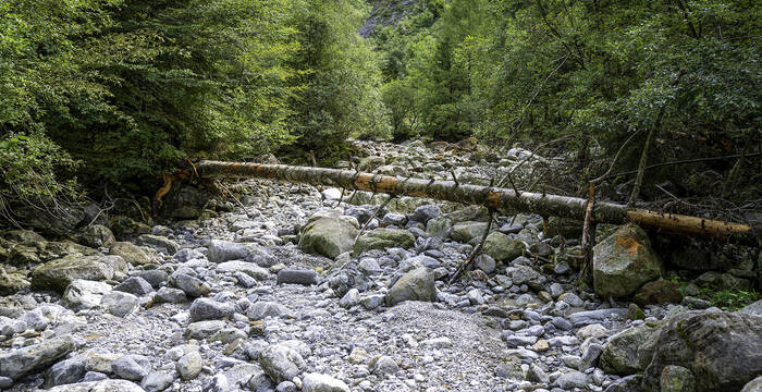 Ausgetrockneter Ria de Val Cama