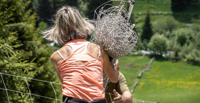 Manchmal ist Teamarbeit gefragt.  © Fabienne Maier