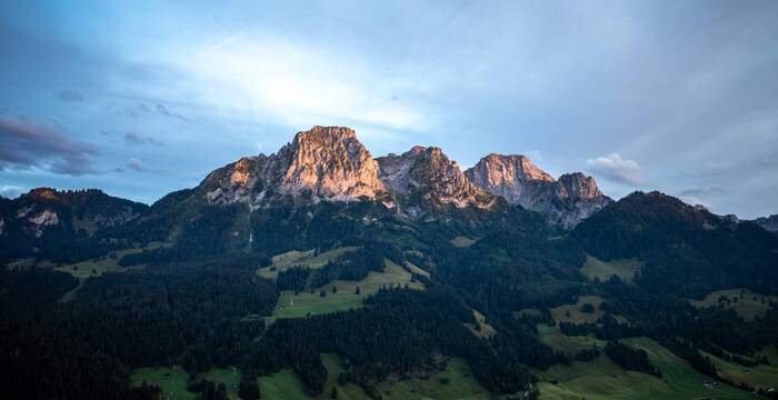 Blick auf das BLN La Pierreuse – Gummfluh – Vallée de L’Étivaz