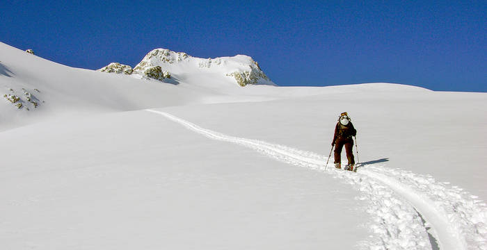 Skitourengängerin