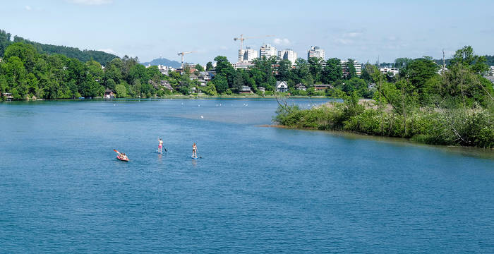 Canoë et Standup SUP sur le lac Wohlensee près de Berne