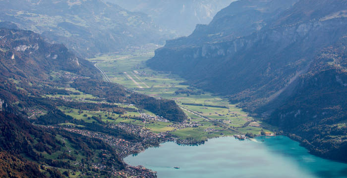 Blick auf Brienzersee, Brienz Richtung Meiringen BE