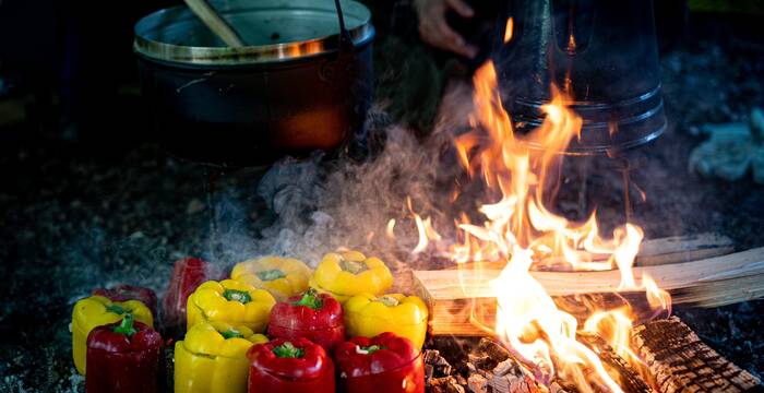 Cuisine sur le feu