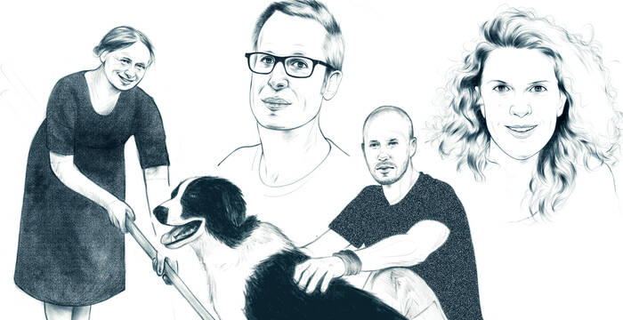 Zusammenstellung von Illustrationen