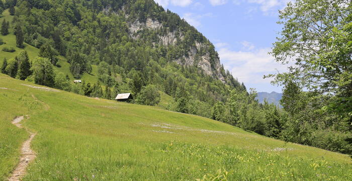Rieter mit Wanderweg