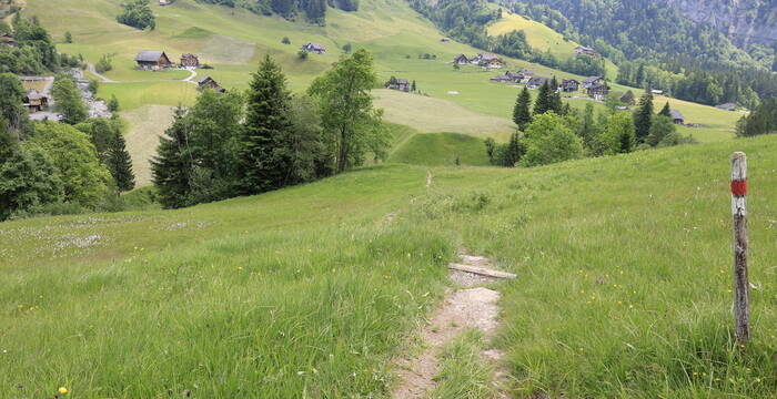 Rieter und Wanderweg