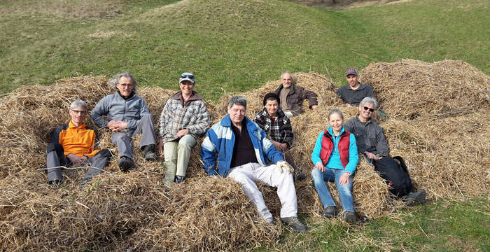 Freiwillige helfen am Immenberg
