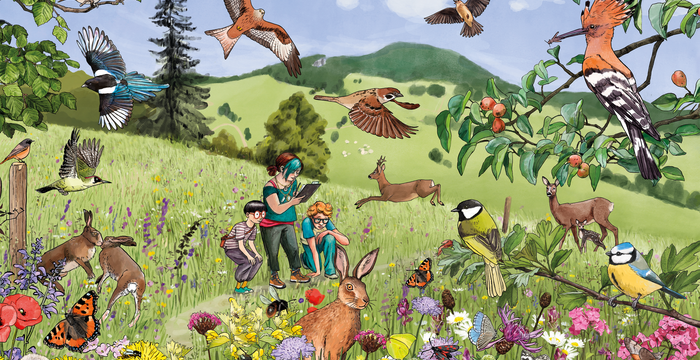 Umschlag des Pro Natura Wimmelbuches