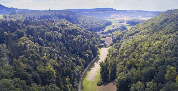 Sagemülital aus der Vogelperspektive