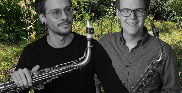 Linus Amstad und Pascal Uebelhart von Sax Mal Zwei