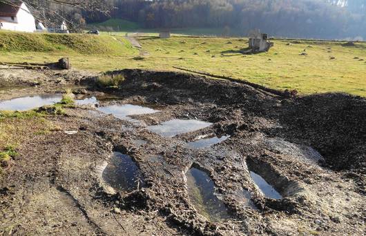 Arbeitsanlass von der Gruppe Amphibien Waadt bei la Chaumière (VD)