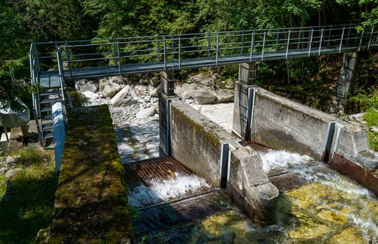 Wasserfassung im Val Cama