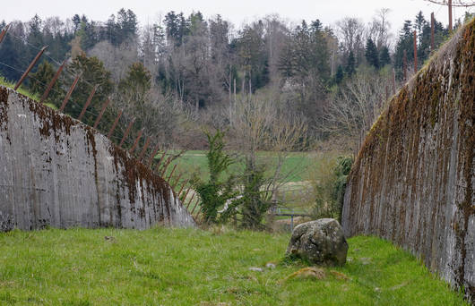 Panzersperren in Cudrefin