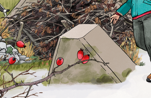 Illustration einer Panzersperre