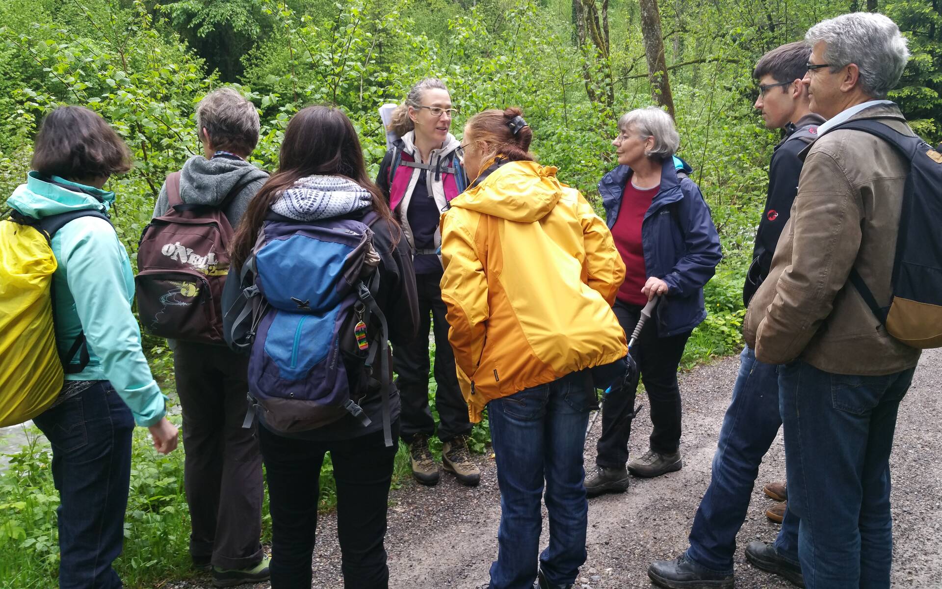 Gruppe im Lorzentobel
