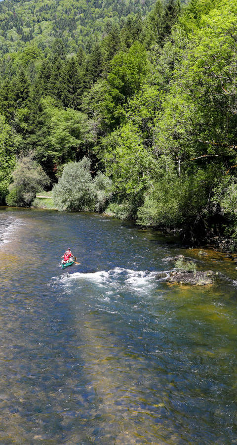 Freizeitaktivität auf dem Fluss