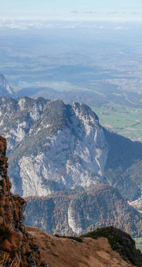 Blick auf Wimmis, Spiez, Thun, Richtung Seeland von Niesen aus BE