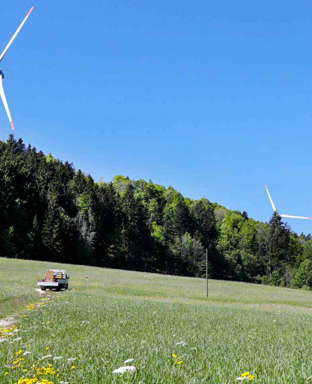 Eoliennes dans le Jura