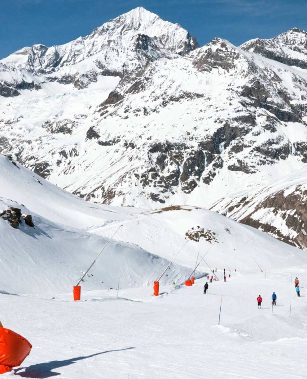 Schneekanon für fahrbare Pisten