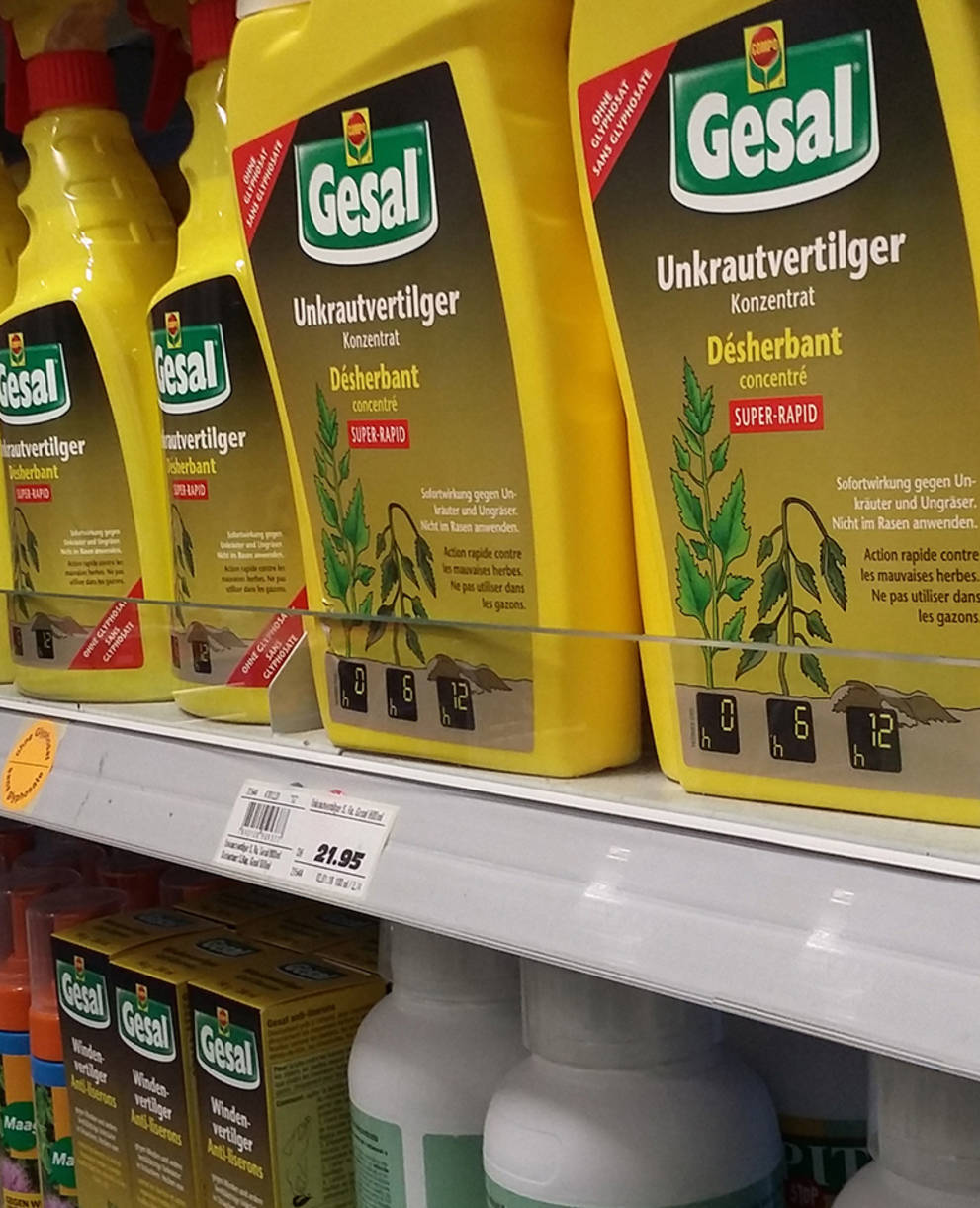 Herbizide im Verkauf