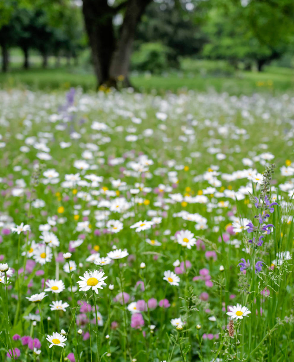 Artenreiche Wiesen sind wichtig für die Biodiversität in der Schweiz. Egal ob in Siedlungen oder auf dem Land.