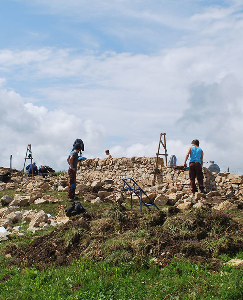 Trockenmauern auf dem Probstberg, Copyright: Stiftung Umwelteinsatz Schweiz(SUS)