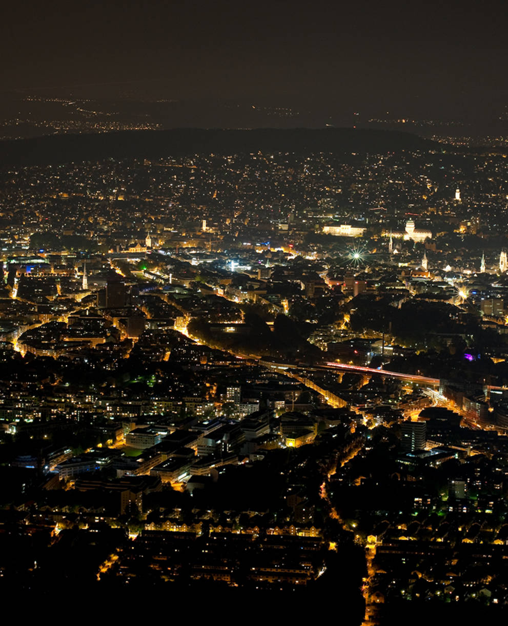 Lichtverschmutzung in Zürich