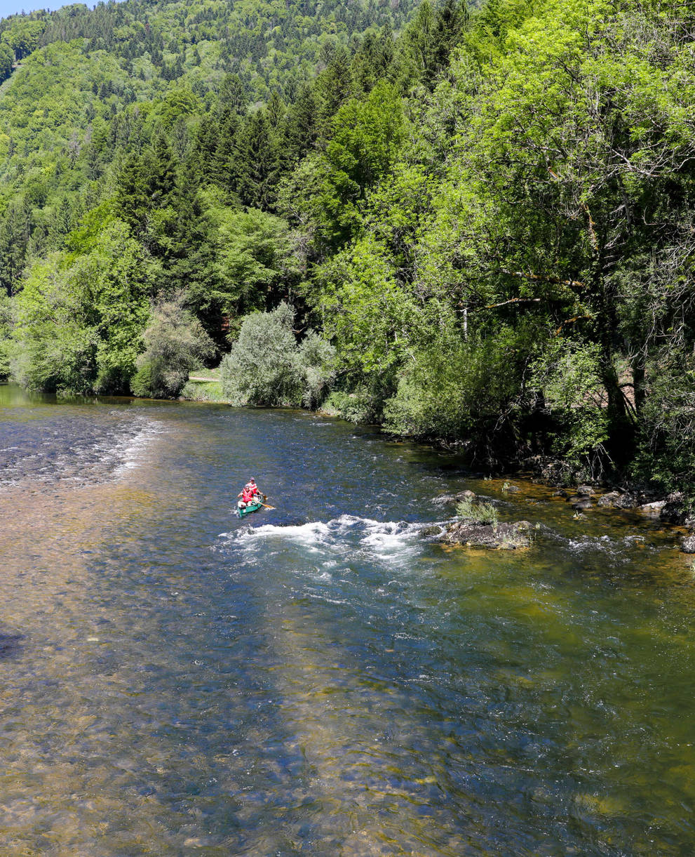 Activité de loisirs sur la rivière