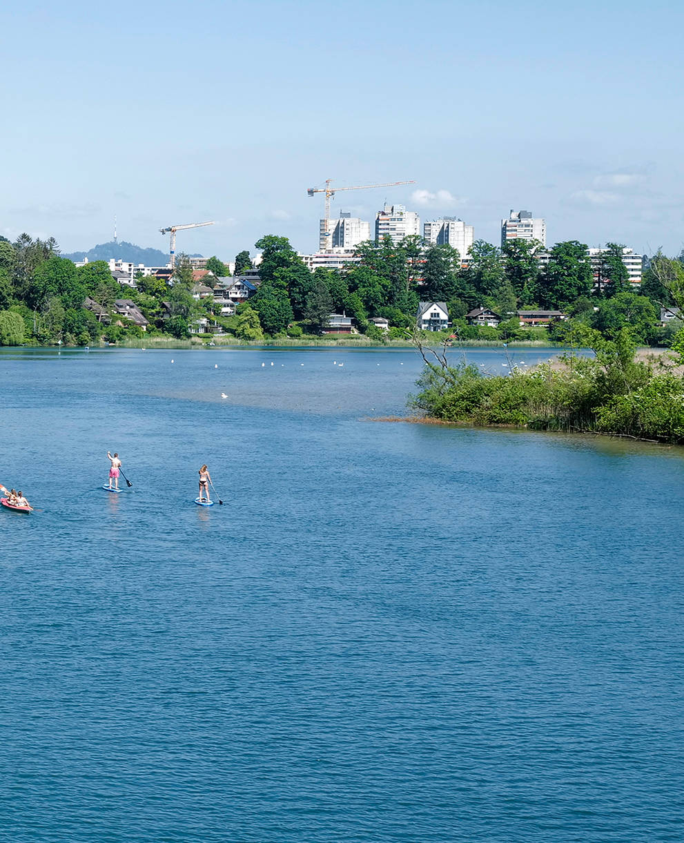 Canoë et Standup SUP sur le lac Wohlensee près de Berne