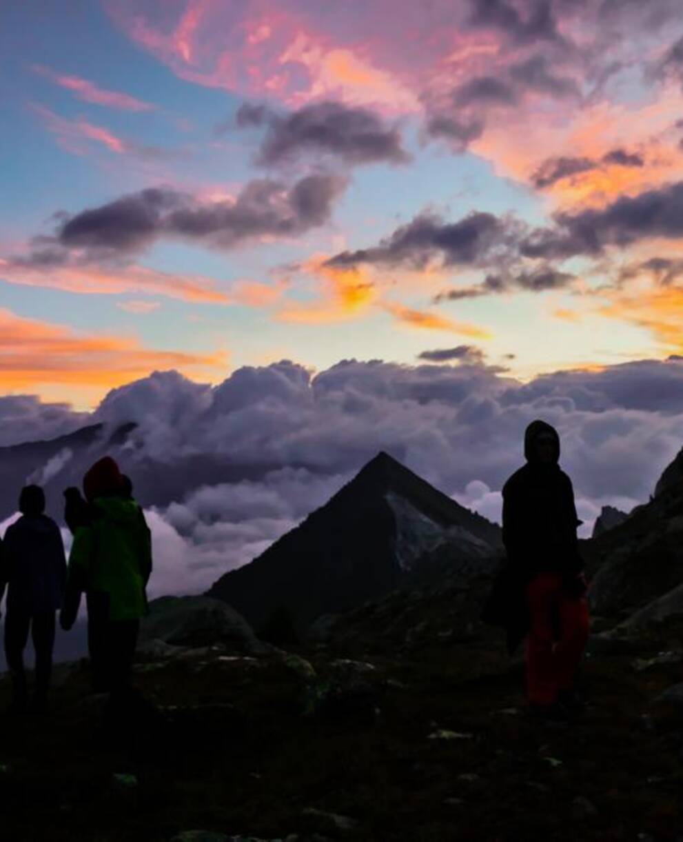 Aube depuis les montagnes