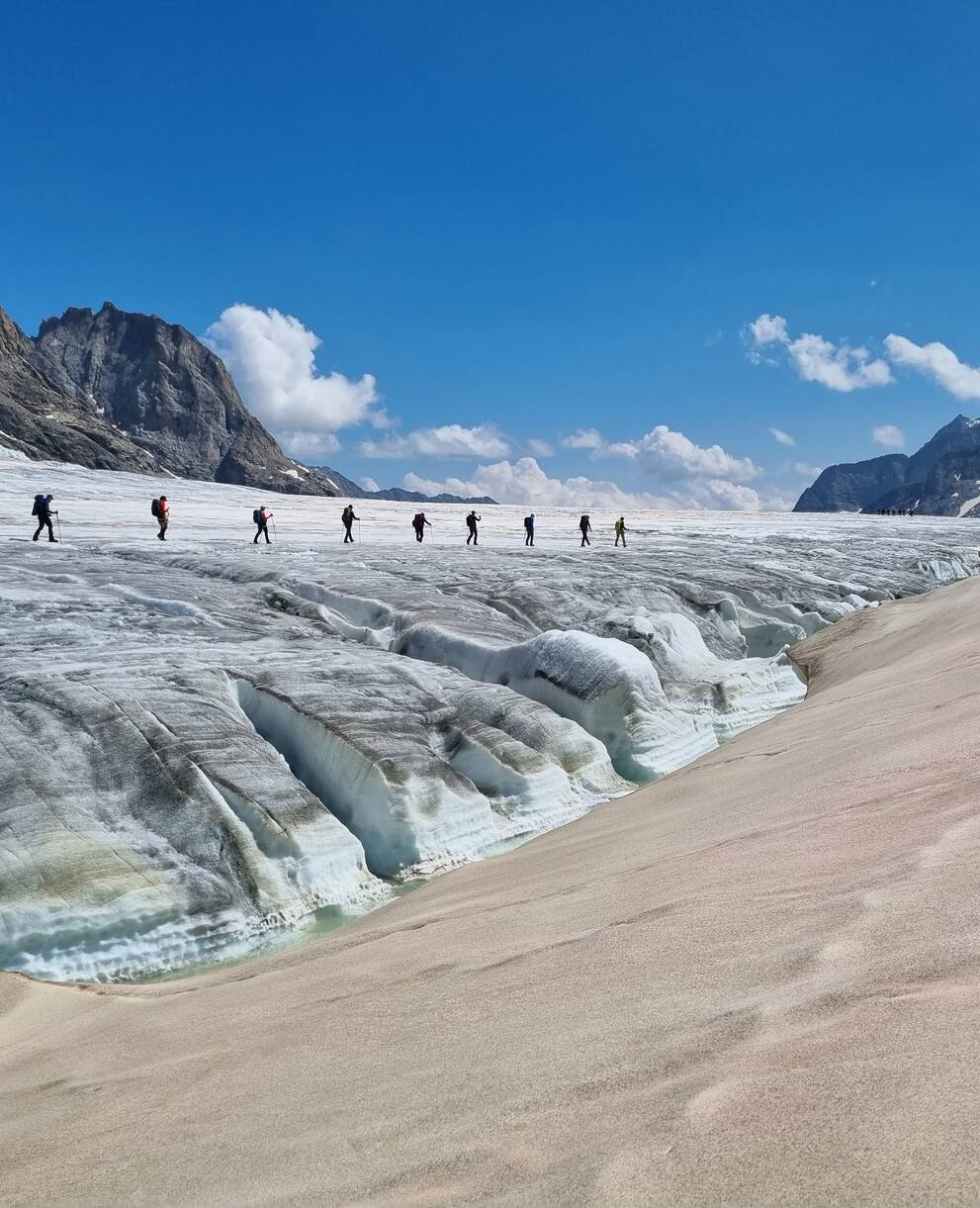 Aletschgletscher im Sommer