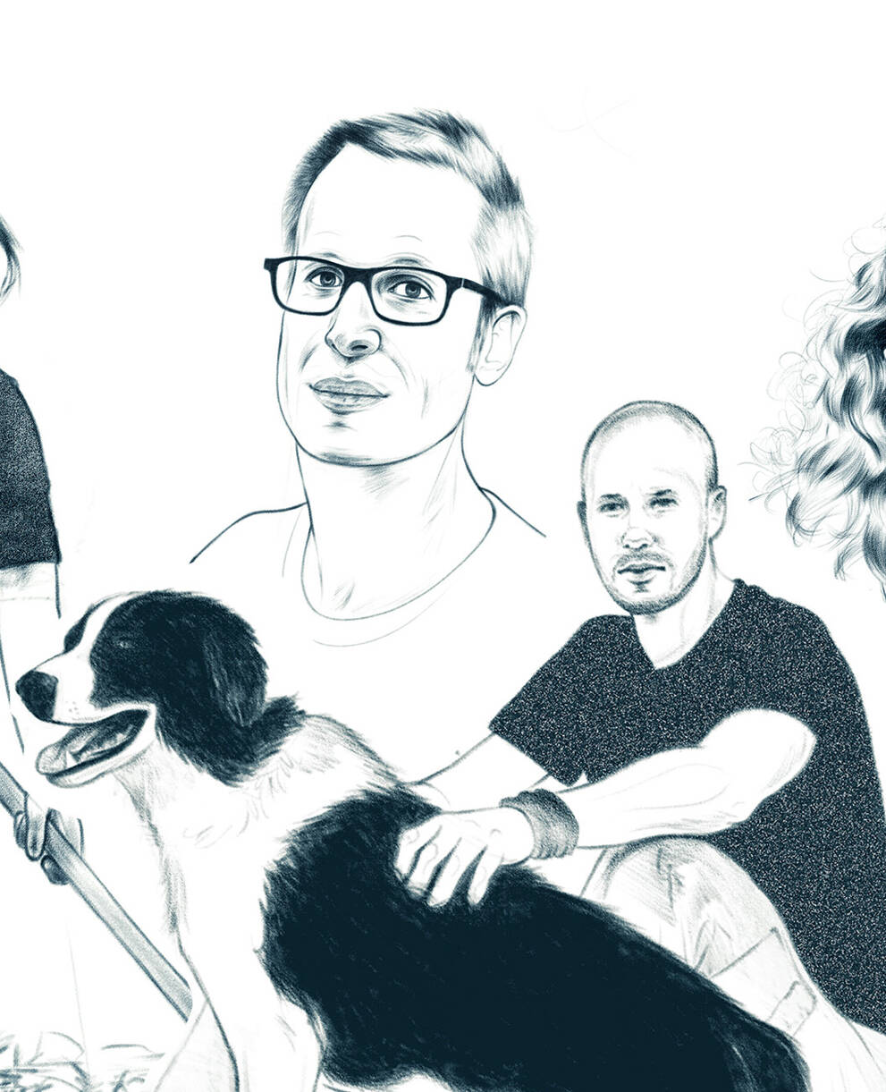 Zusammenstellung von Illustrationen