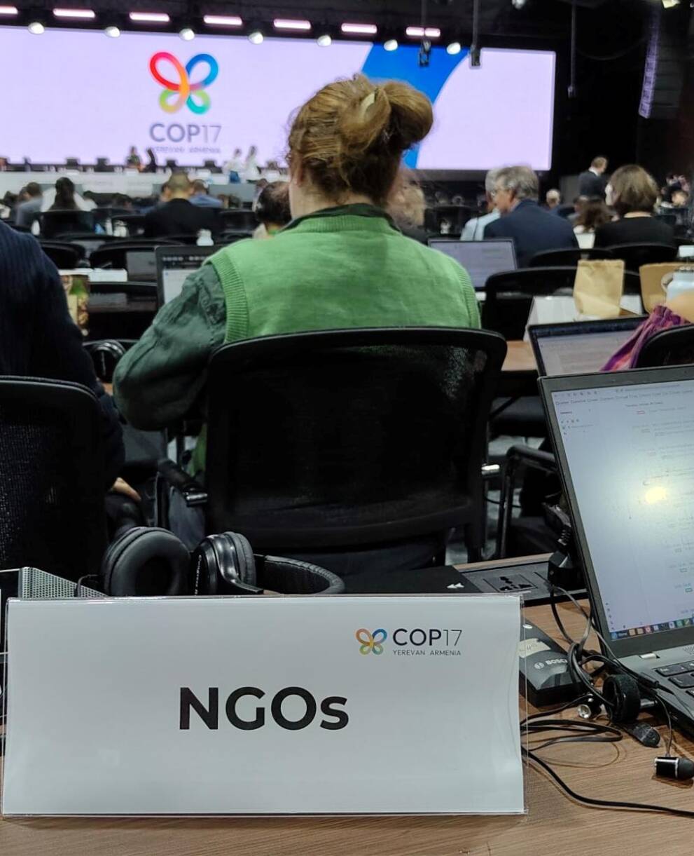 Pro Natura est représentée à la COP17 à Erevan.