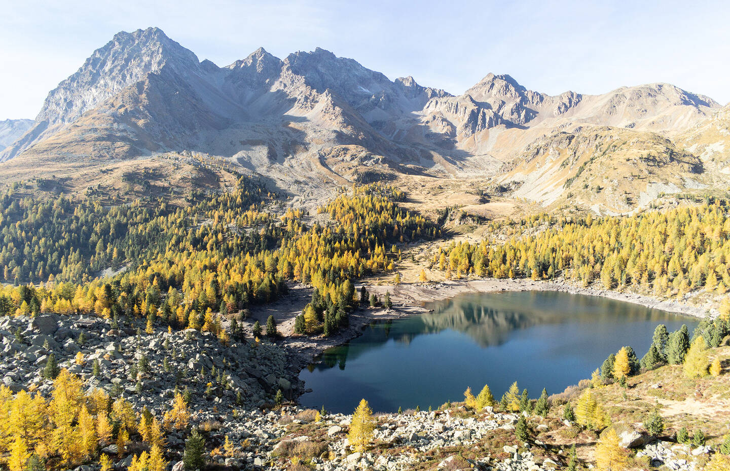 Herbstlandschaft im Val Viola Puschlav