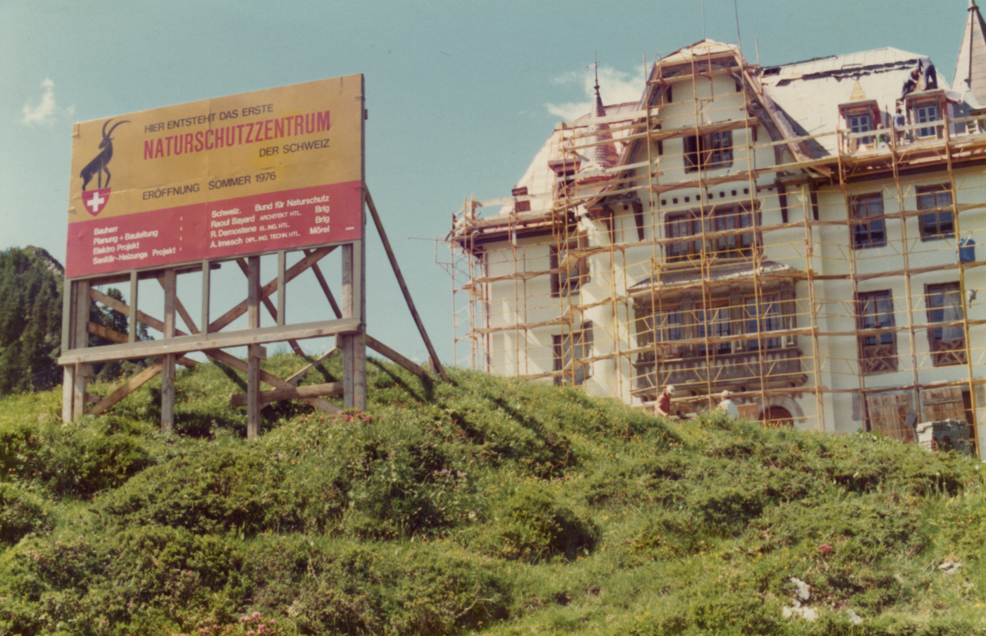 La Villa Cassel lors de sa rénovation en 1975