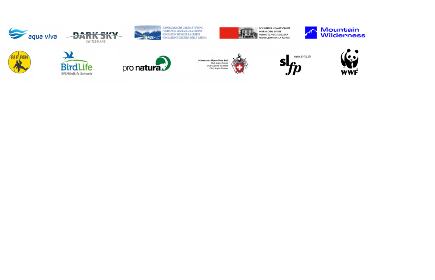 Logos der NGO's der AG Recht