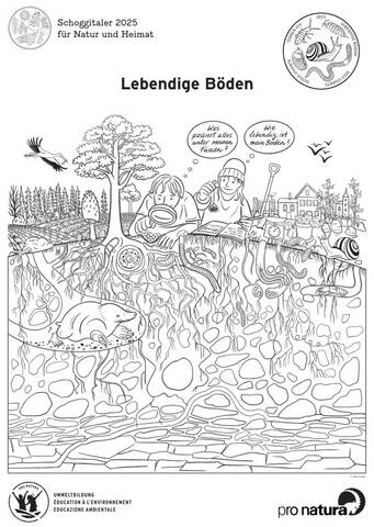 Ausmalbild lebendiger Boden