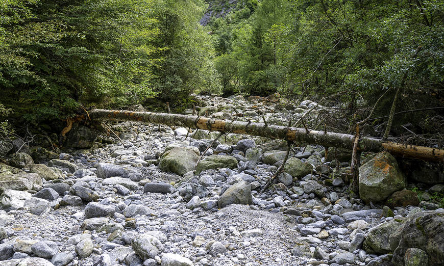 Ausgetrockneter Ria de Val Cama