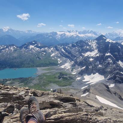 Panorama auf die Alpen
