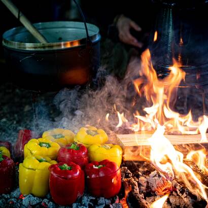 Cuisine sur le feu