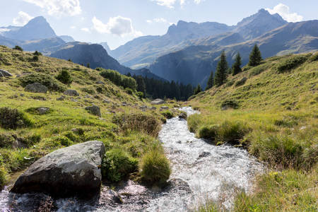 Bergbach bei der Alp Flix © Matthias Sorg